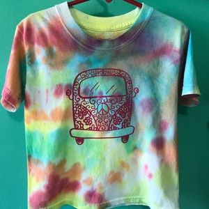Tie dye hippie van shirt